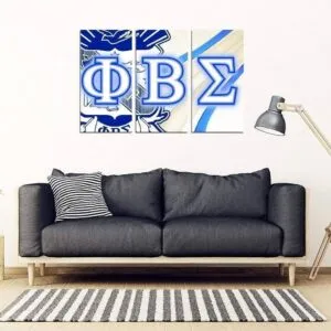 Phi Beta Sigma 3 Piece Wall Art - Unique Greek Store