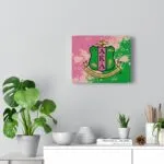 Alpha Kappa Alpha Emblem Canvas Wall Art