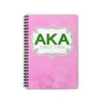Alpha Kappa Alpha Spiral Notebook - Ruled Line