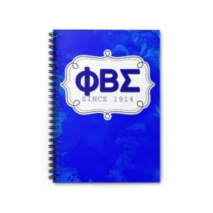 Phi Beta Sigma Spiral Notebook - Ruled Line
