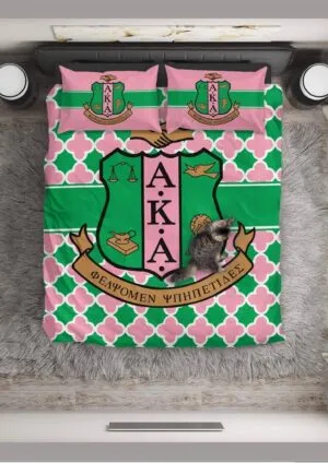 Alpha Kappa Alpha Bedding Set - Unique Greek Store