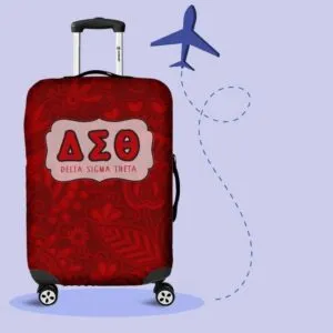 Delta Sigma Theta Luggage Cover Logo - Unique Greek Store