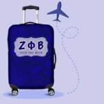 Zeta Phi Beta Luggage Cover Logo - Unique Greek Store