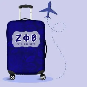 Zeta Phi Beta Luggage Cover Logo - Unique Greek Store