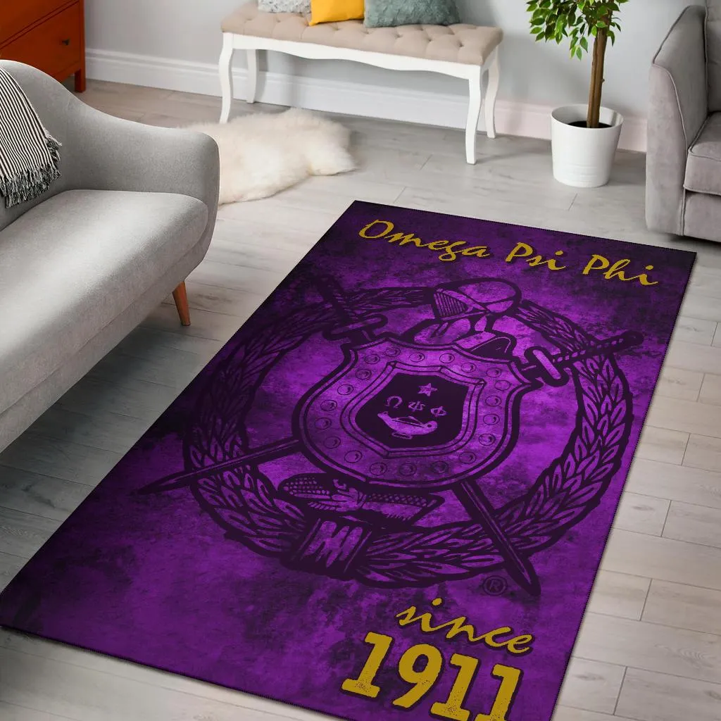 Omega Psi Phi Founding Year Area Rug - Image 2