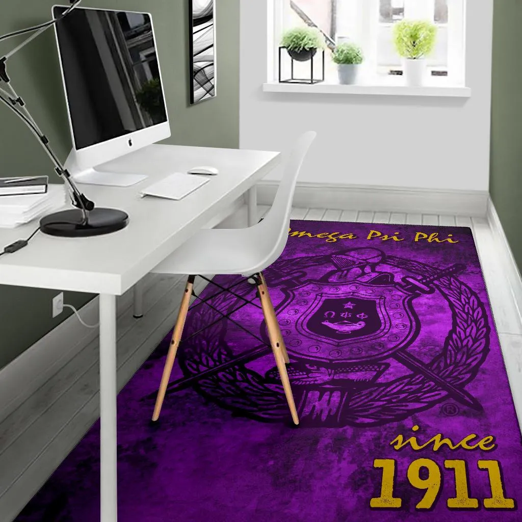 Omega Psi Phi Founding Year Area Rug - Image 5