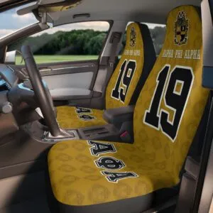 Alpha Phi Alpha Founding Year and Initials Carseat Covers