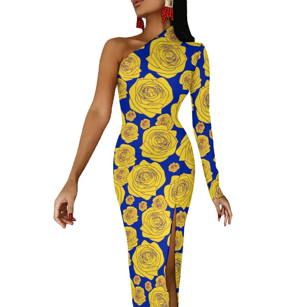 Sigma Gamma Rho Half Sleeve Slit Dress - Image 3