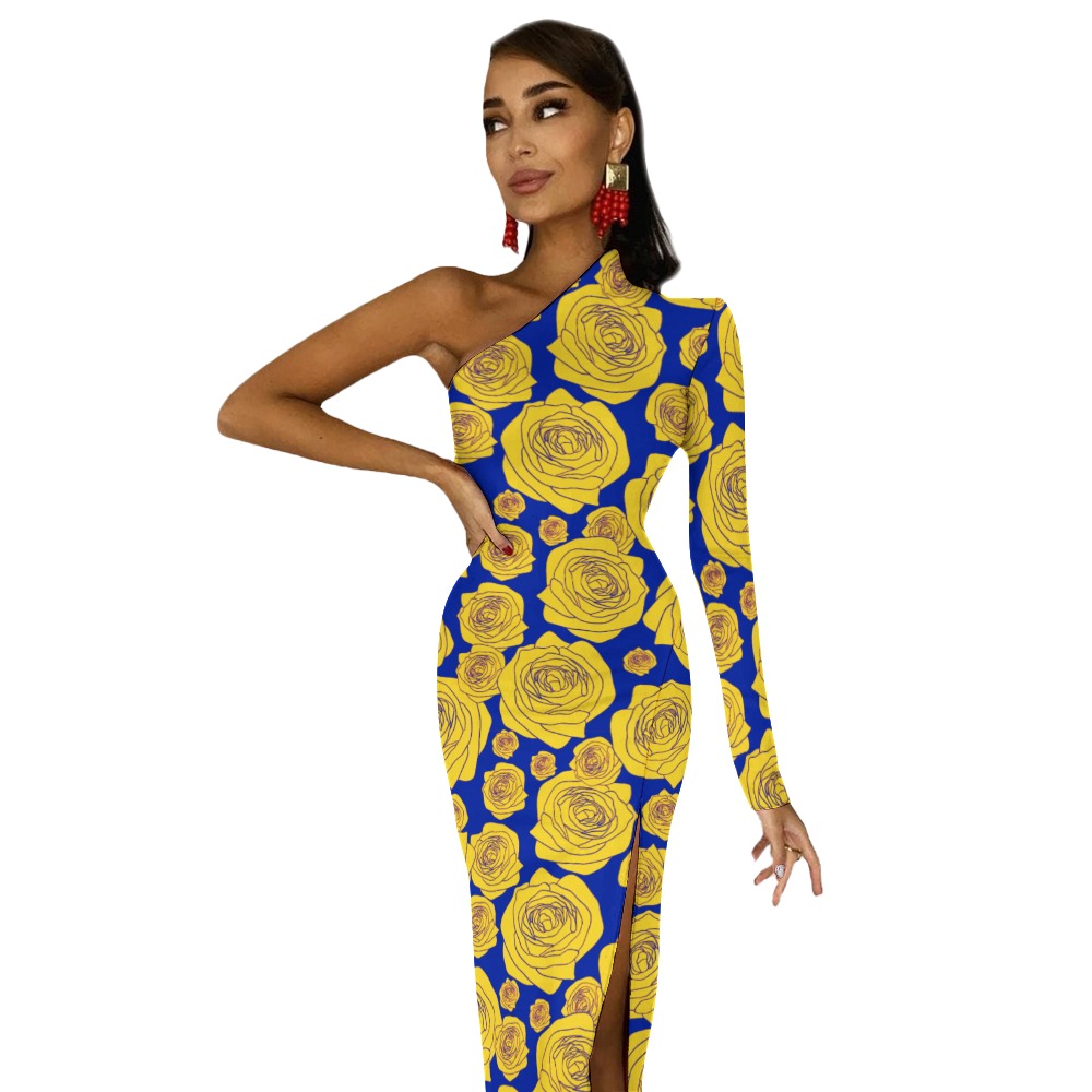 Sigma Gamma Rho Half Sleeve Slit Dress - Image 5