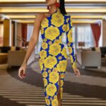 Sigma Gamma Rho Half Sleeve Slit Dress