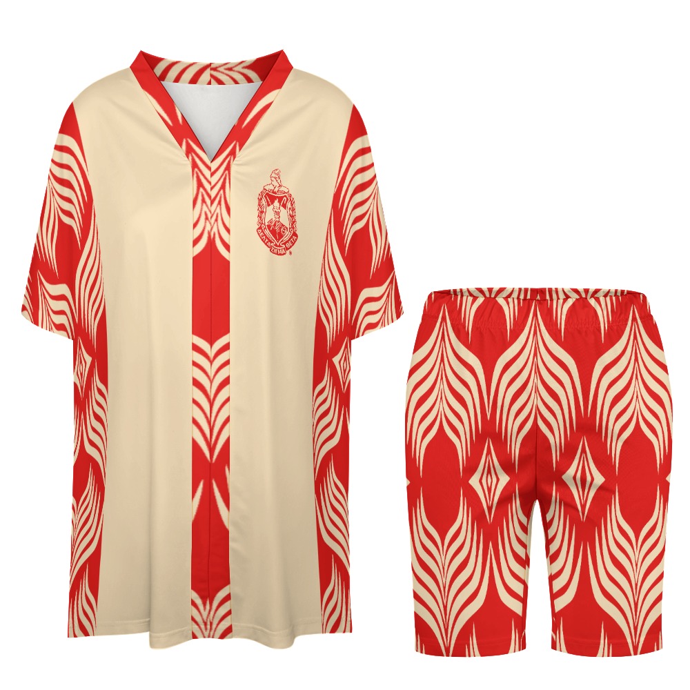 Delta Sigma Theta Bat Sleeve Two Piece Set - Image 3