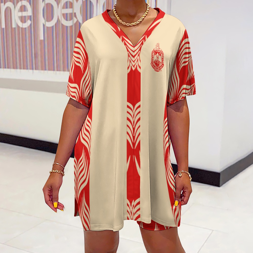 Delta Sigma Theta Bat Sleeve Two Piece Set - Image 4