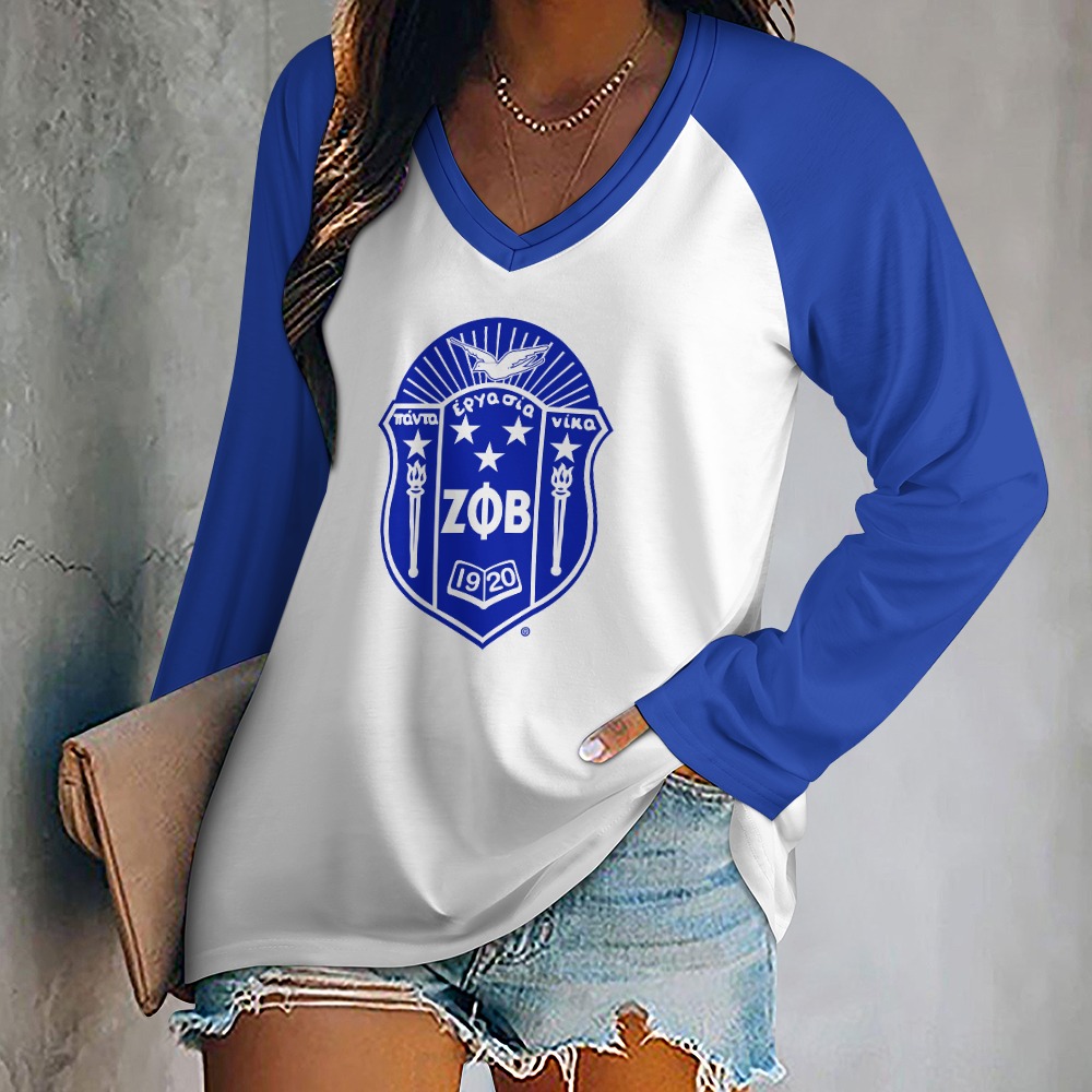 Zeta Phi Beta Long Sleeve Loose Tee - Image 5