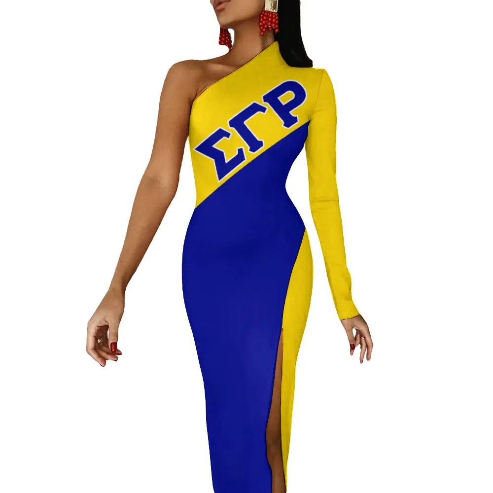 Sigma Gamma Rho Half Sleeve Slit Dress - Image 3