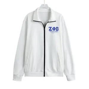 Zeta Phi Beta All-Over Print Unisex Stand-up Collar Knitted Fleece Outwear