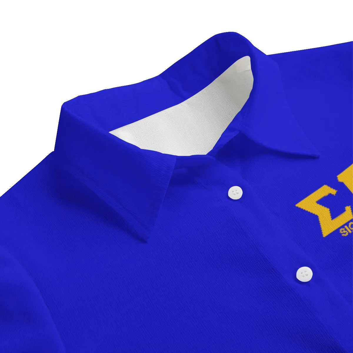 Sigma Gamma Rho All-Over Print Women's Loose Elastic-Back Shirt With Long Sleeve - Image 3
