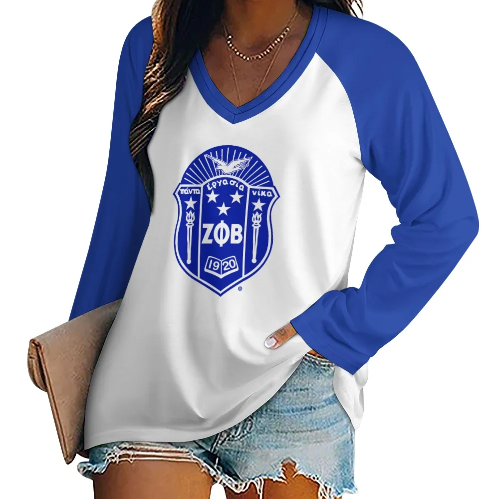 Zeta Phi Beta Long Sleeve Loose Tee