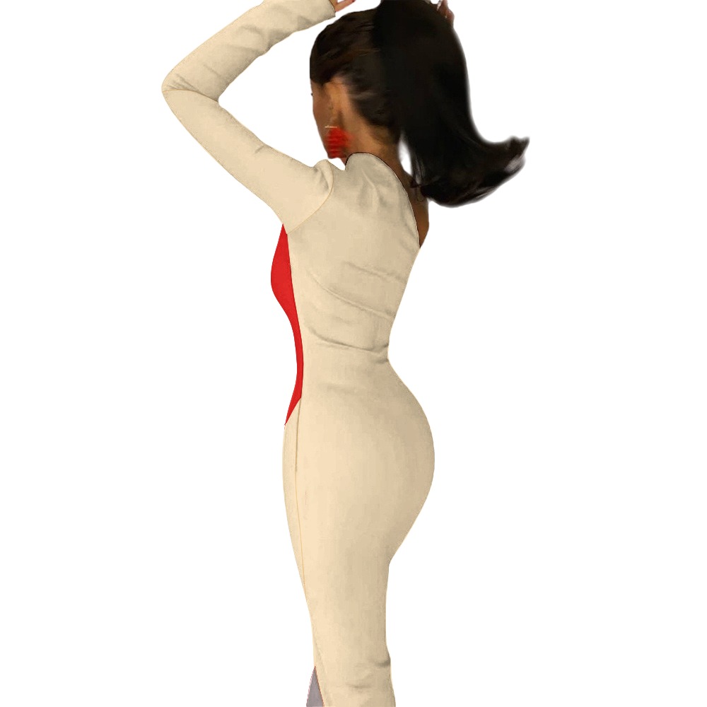 Delta Sigma Theta Half Sleeve Slit Dress - Image 2