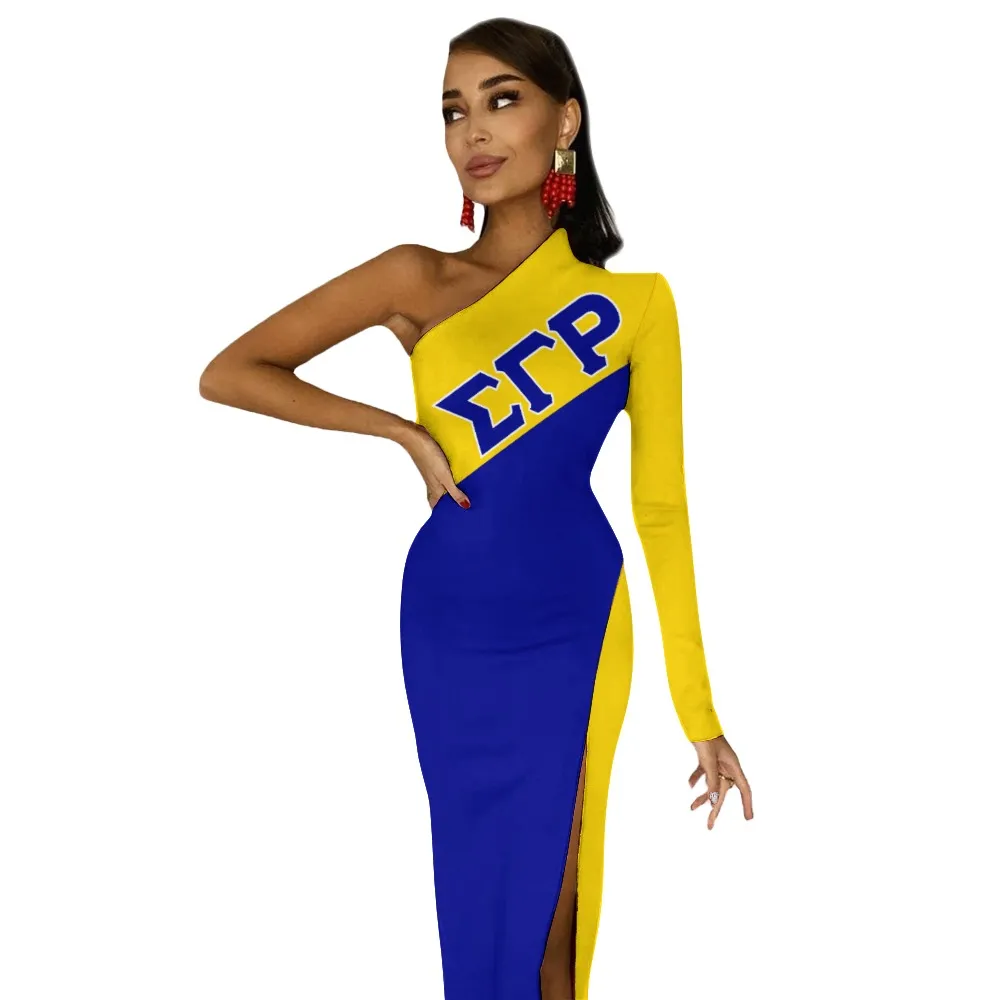 Sigma Gamma Rho Half Sleeve Slit Dress - Image 5