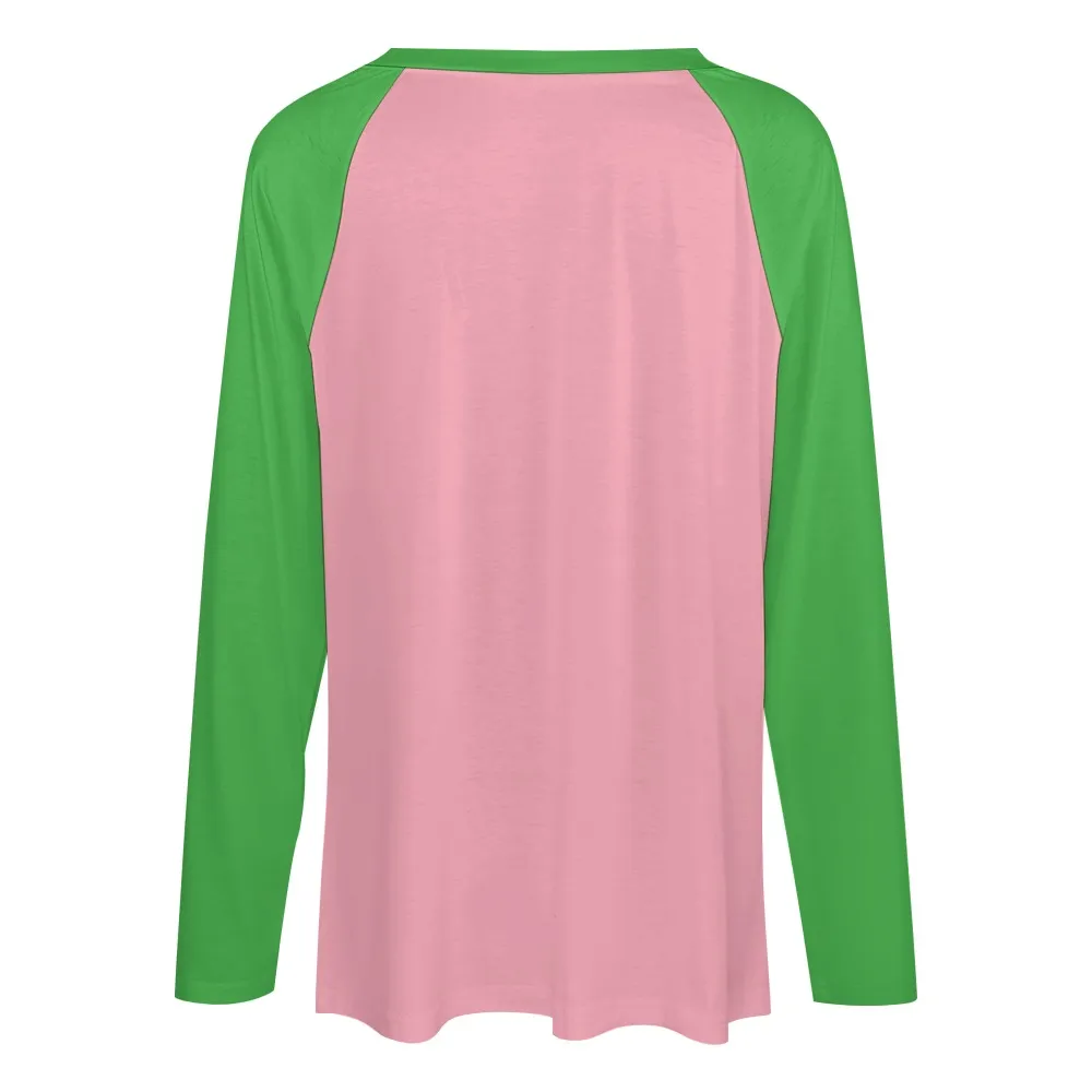 Alpha Kappa Alpha Long Sleeve Loose Tee - Image 4