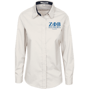 Zeta Phi Beta All-Over Print Women's Elastic-Back Shirt