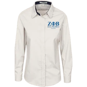 Zeta Phi Beta All-Over Print Women's Elastic-Back Shirt
