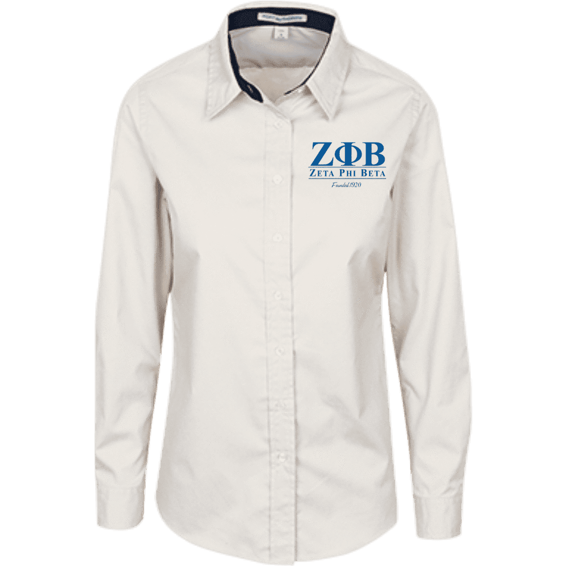 Zeta Phi Beta All-Over Print Women's Elastic-Back Shirt