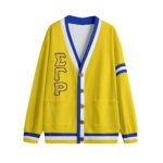 Sigma Gamma Rho V-neck Knitted Fleece Cardigan With Button Closure