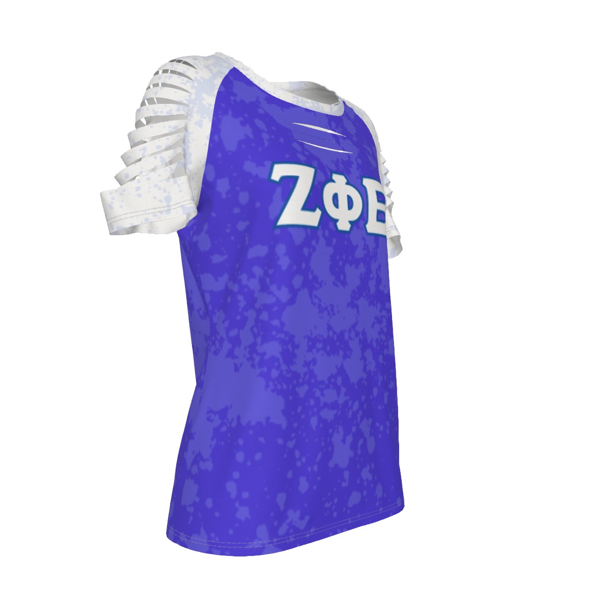 Zeta Phi Beta Ripped T-Shirt - Image 3