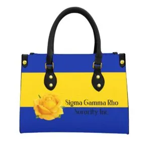 Sigma Gamma Rho Tote Bag With Black Handle