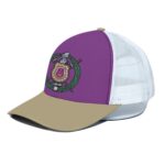 Omega Psi Phi Unisex Peaked Cap With White Half-mesh