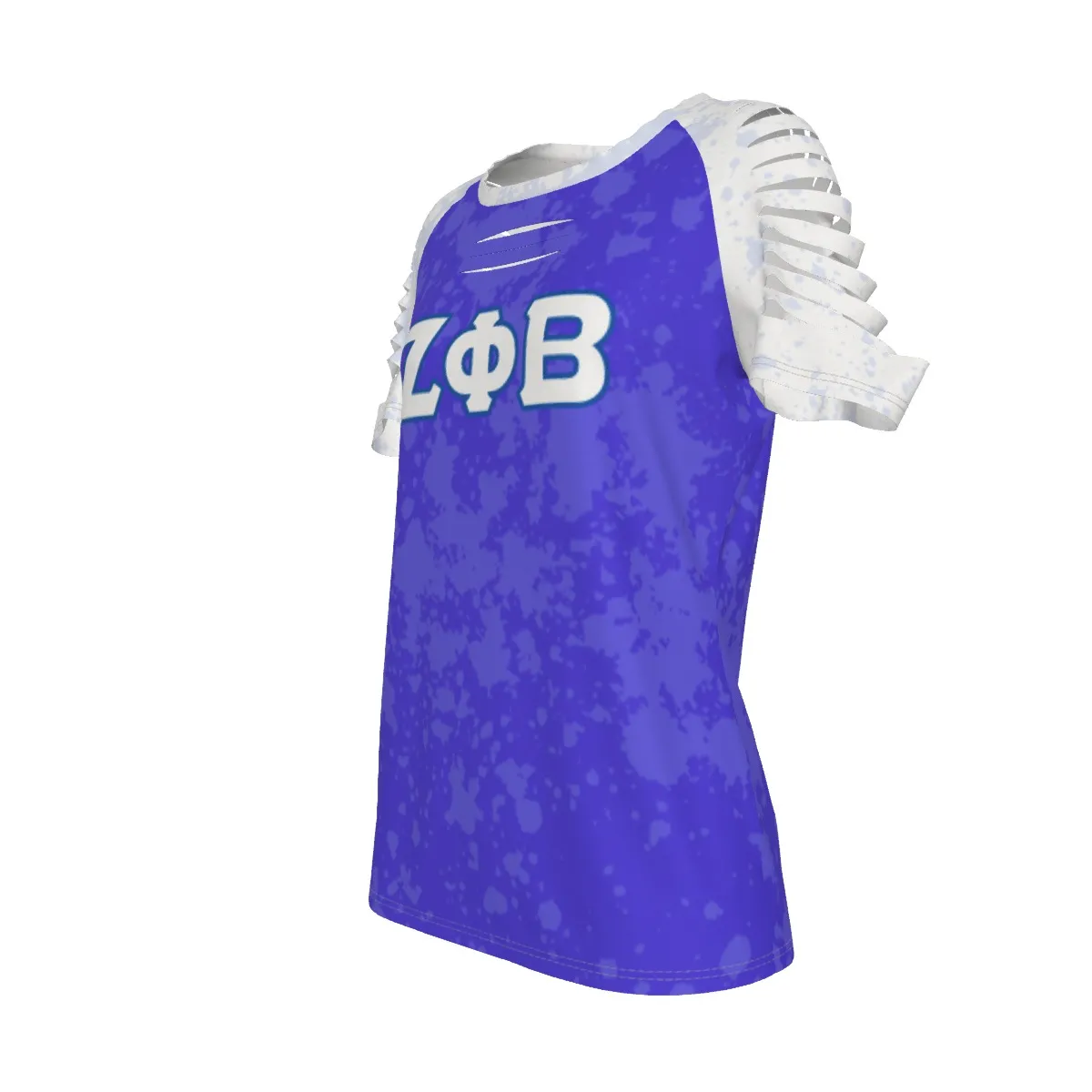 Zeta Phi Beta Ripped T-Shirt - Image 4