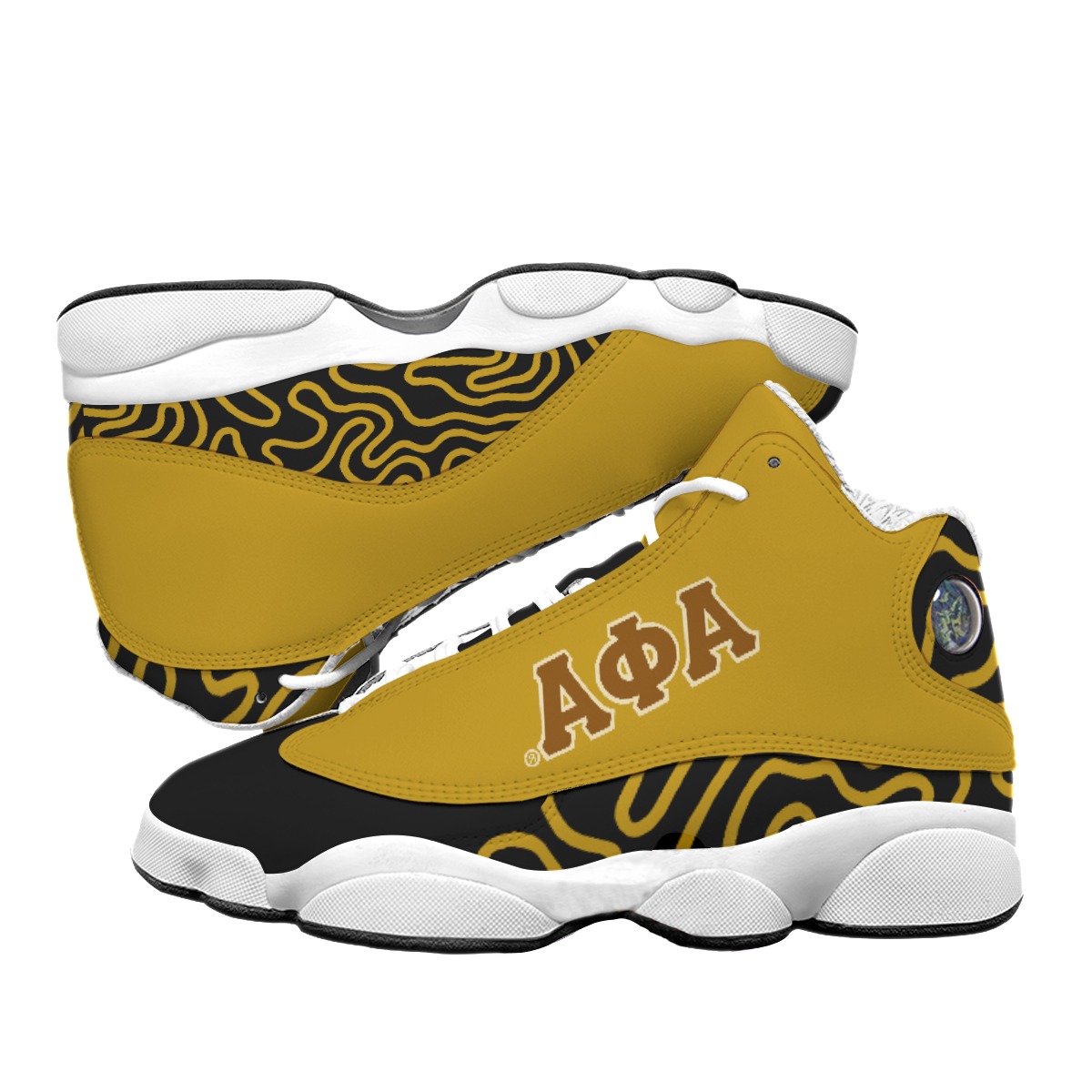 Alpha Phi Alpha Men's Curved Basketball Shoes With Thick Soles - Image 3