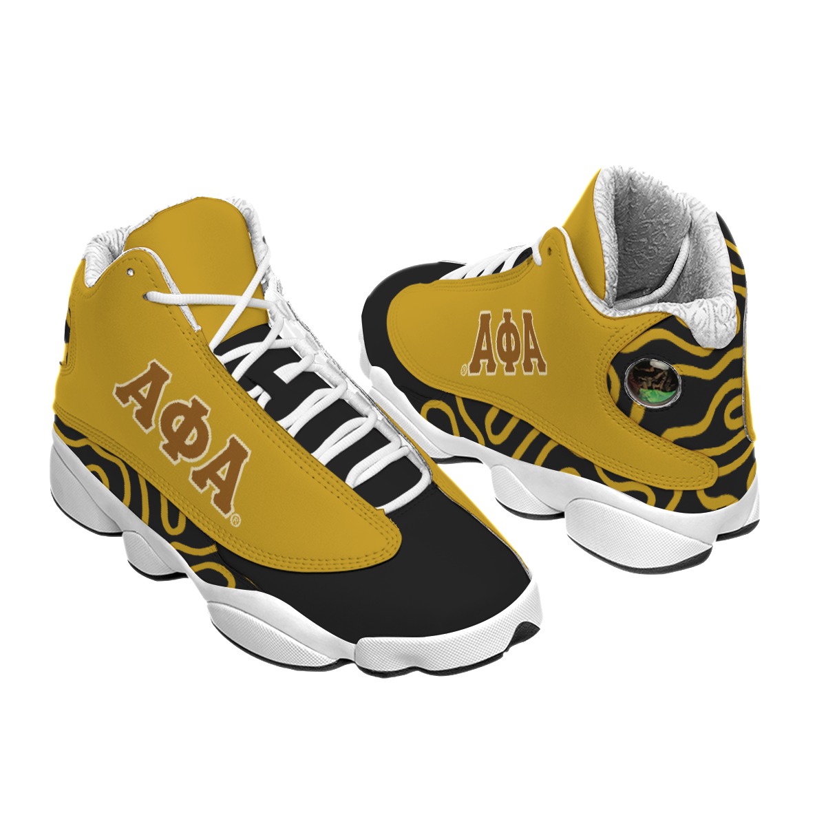 Alpha Phi Alpha Men's Curved Basketball Shoes With Thick Soles - Image 2