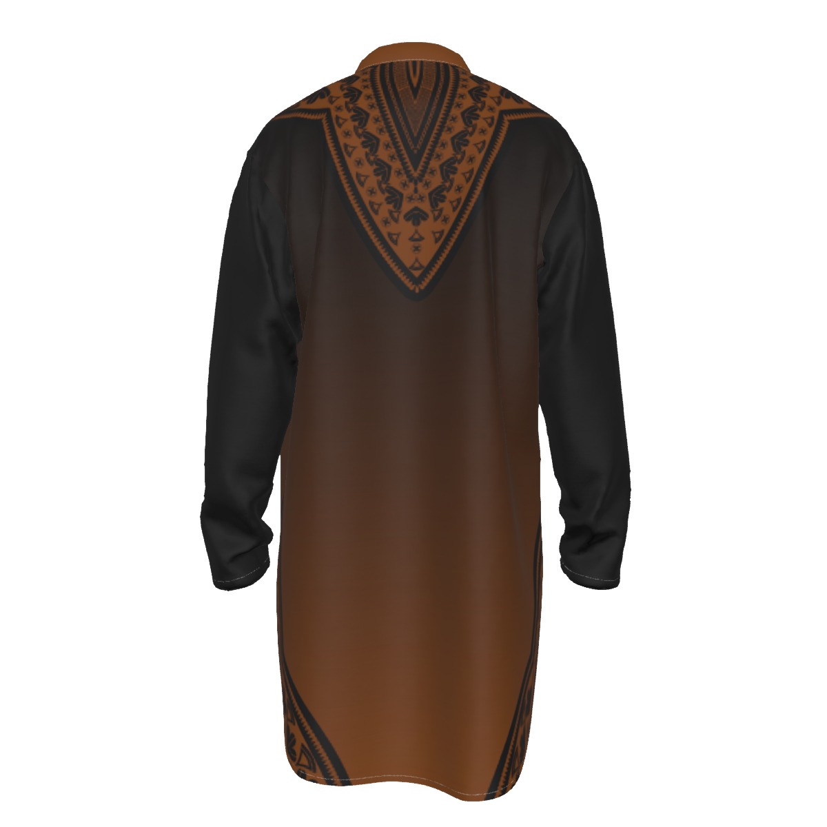 Alpha Phi Alpha All-Over Print Men's Stand-up Collar Long Shirt - Image 2