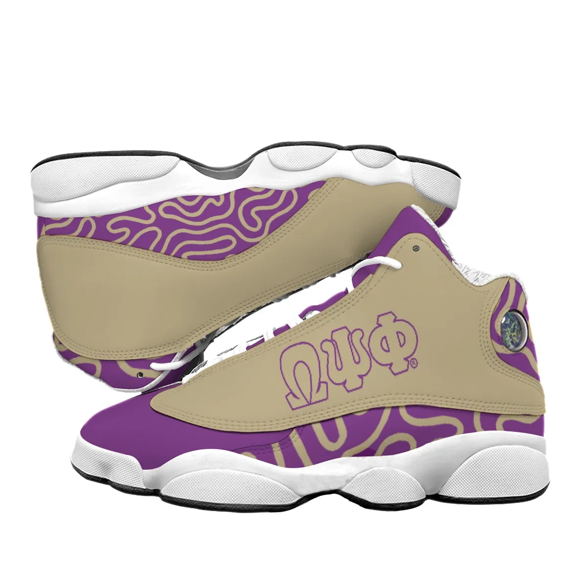 Omega Psi Phi Men's Curved Basketball Shoes With Thick Soles - Image 3