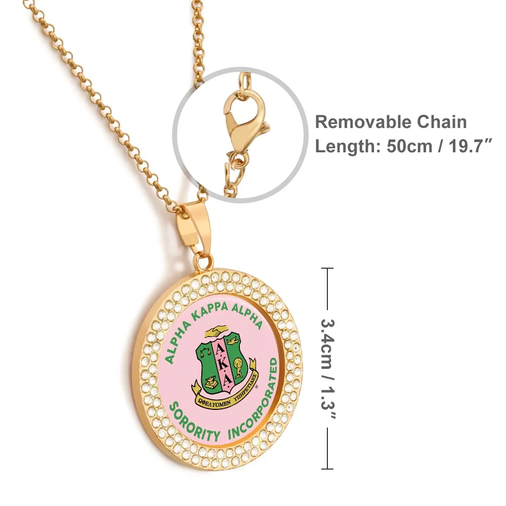 Alpha Kappa Alpha Diamond Necklace - Image 2