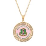 Alpha Kappa Alpha Diamond Necklace