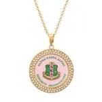 Alpha Kappa Alpha Diamond Necklace