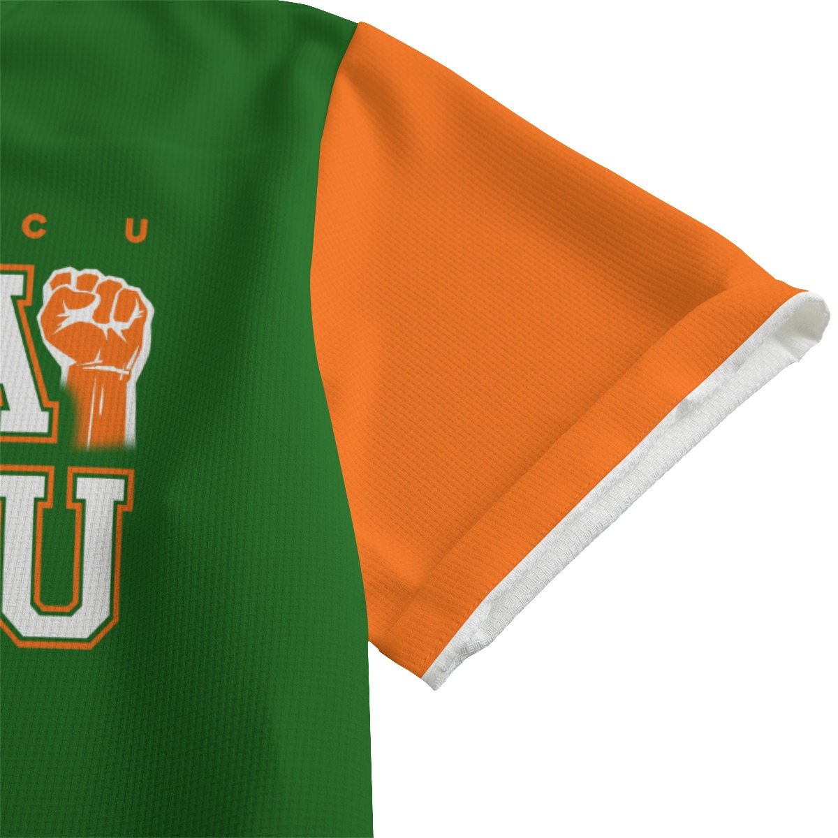 HBCU FAMU Fist Unisex Shirt With Folding Sleeve - Image 4