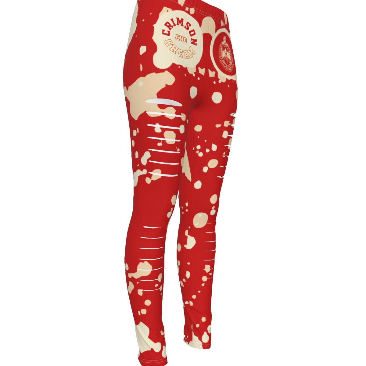 Delta Sigma Theta Women's Ripped Leggings - Image 3
