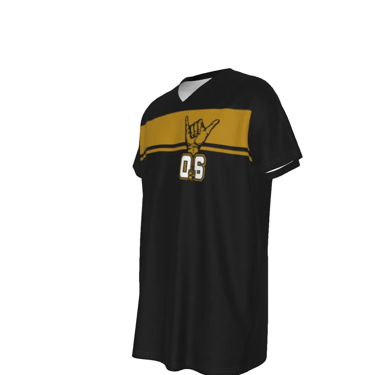 Alpha Phi Alpha All-Over Print Men's V-neck Short Sleeve T-shirt - Image 4