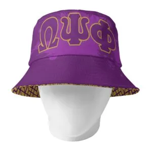 Omega Psi Phi Double-Side Printing Fisherman Hat