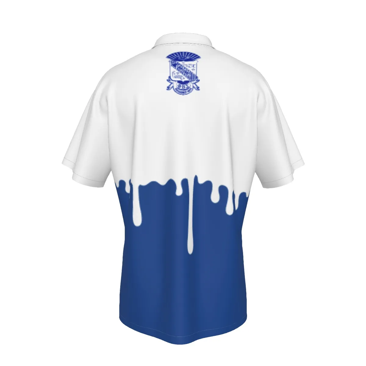 Phi Beta Sigma Drip Men's Hawaiian Shirt With Pocket - Image 2