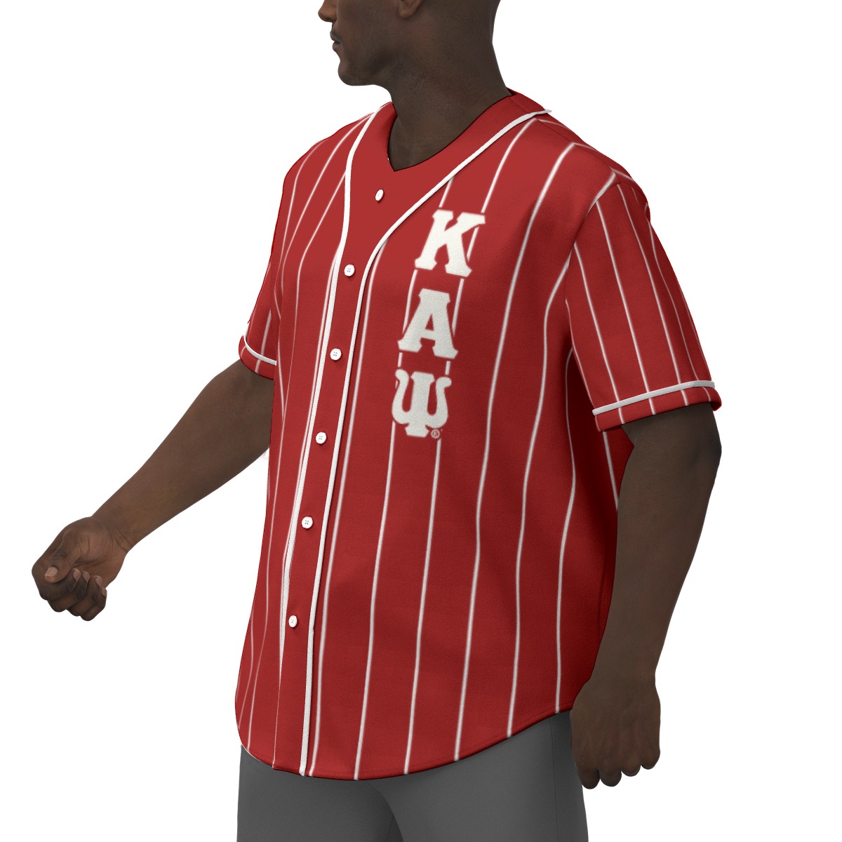 Kappa Alpha Psi All-Over Print Men's Short Sleeve Baseball Jersey - Image 2