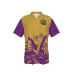 Omega Psi Phi All-Over Print Men's Hawaiian Shirt With Button Closure
