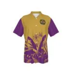 Omega Psi Phi All-Over Print Men's Hawaiian Shirt With Button Closure