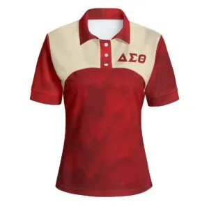 Delta Sigma Theta Casual Two-piece Polo Shirt