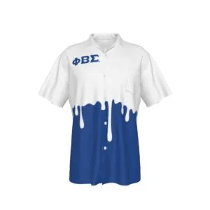Phi Beta Sigma Drip Men's Hawaiian Shirt With Pocket