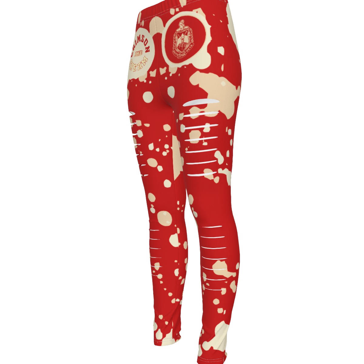 Delta Sigma Theta Women's Ripped Leggings - Image 4